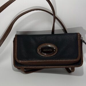 Jaclyn Smith Black and Brown Crossbody Bag
